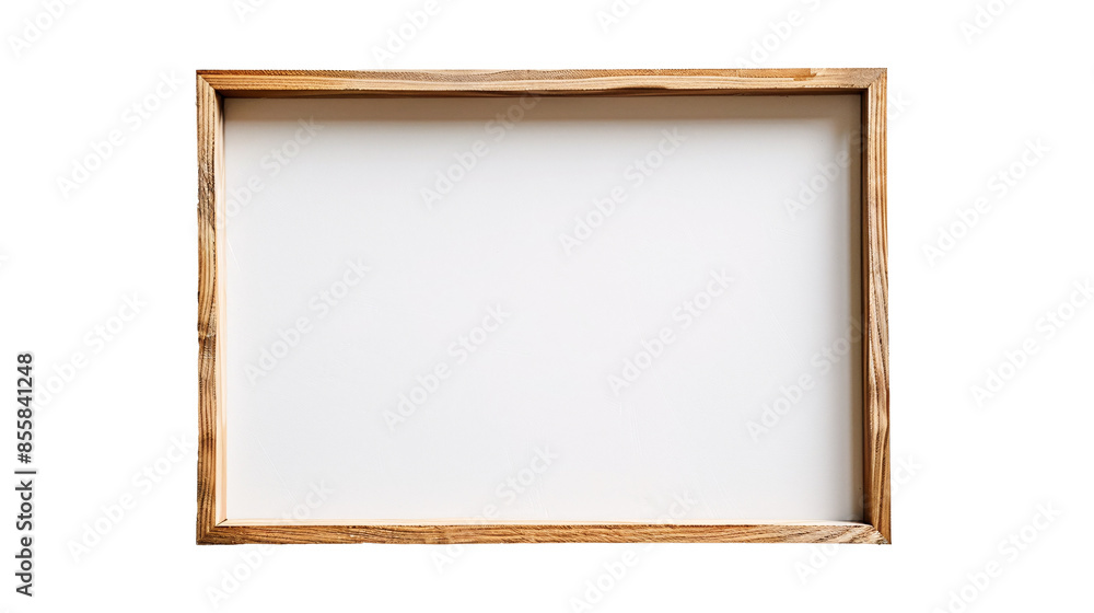 a wooden frame on a white surface a wooden frame on a white surface