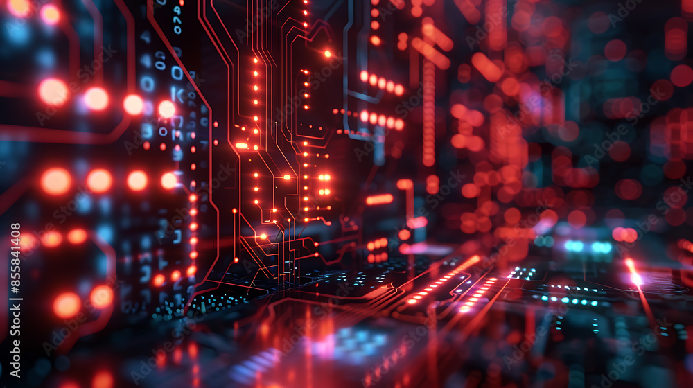 Obraz premium abstract technology banner