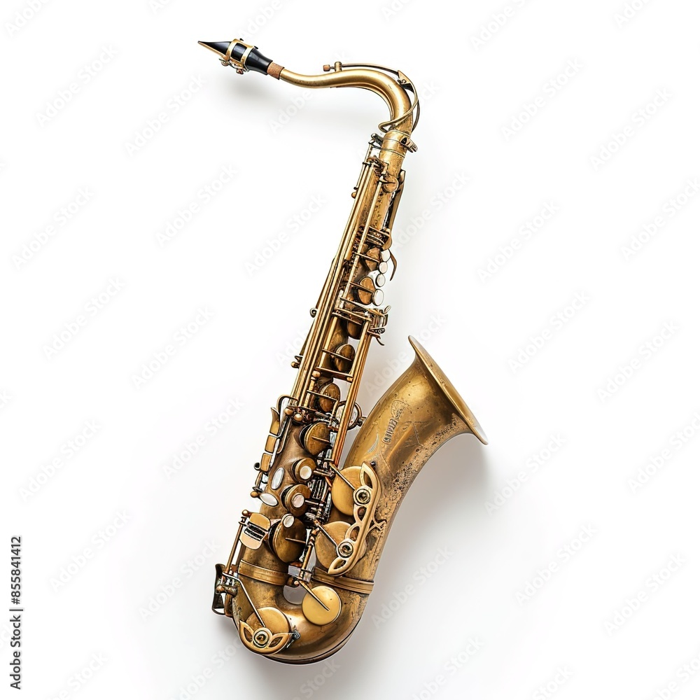 Fototapeta premium saxophone in plain background
