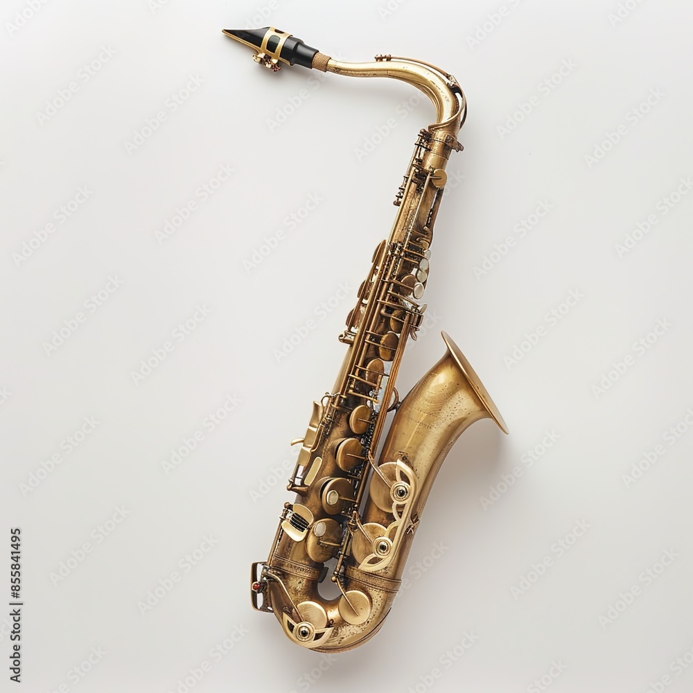 Fototapeta premium saxophone in plain background