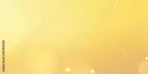 Abstract Yellow Background with Sparkling Elements
