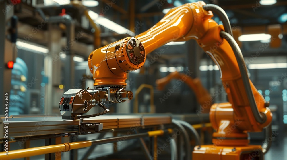 Robotic arms exemplify modern industrial technology, showcasing their role in automated production cells for efficient manufacturing. Robotic arms exemplify modern industrial technology, showcasing their role in automated production cells for efficient manufacturing.