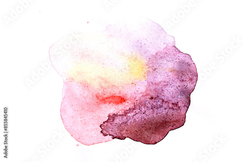 Strokes of watercolor paint