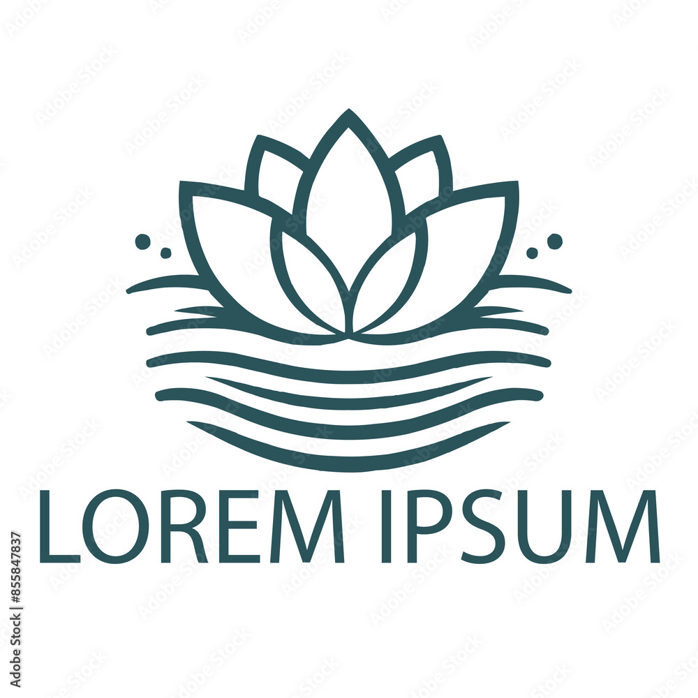 A spa logo on white background A spa logo on white background