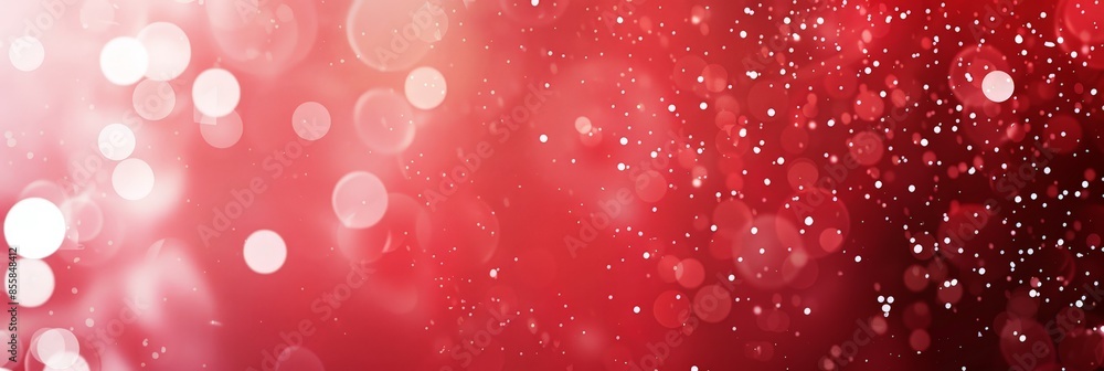 Red Blurred Background with White Spots Red Blurred Background with White Spots