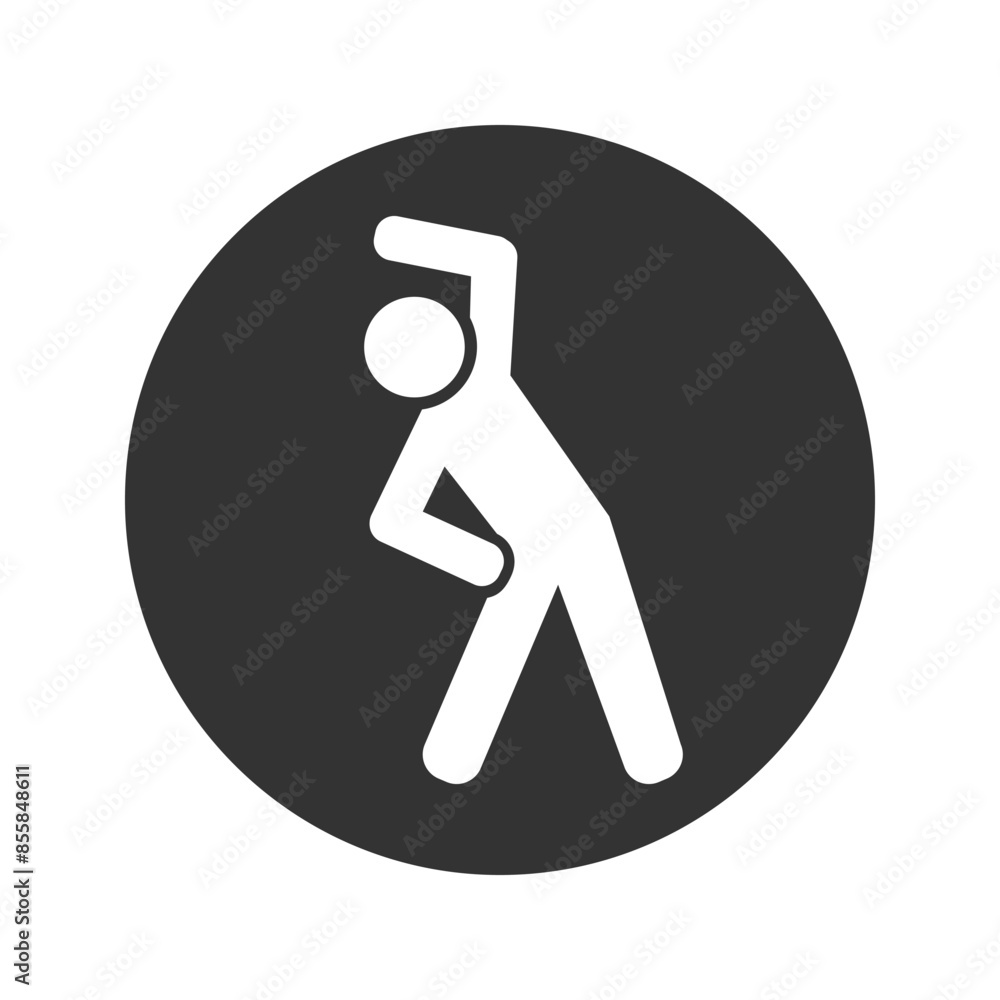 Fitness exercise icon, workout in the gym or at home, sport body pose, flexible fit person, athlete thin line symbol on white background - editable stroke vector Fitness exercise icon, workout in the gym or at home, sport body pose, flexible fit person, athlete thin line symbol on white background - editable stroke vector