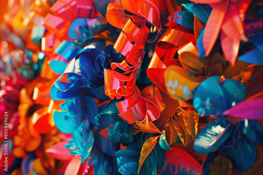 Fototapeta premium A colorful background with bold 'BLACK FRIDAY' text, perfect for promotional materials. Ideal for advertising and marketing campaigns.