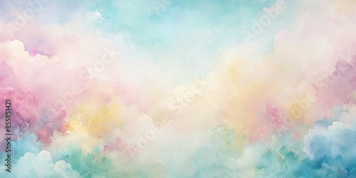Soothing watercolor painting backdrop with pastel colors , watercolor, soothing, pastel, calming, peaceful, serene, gentle