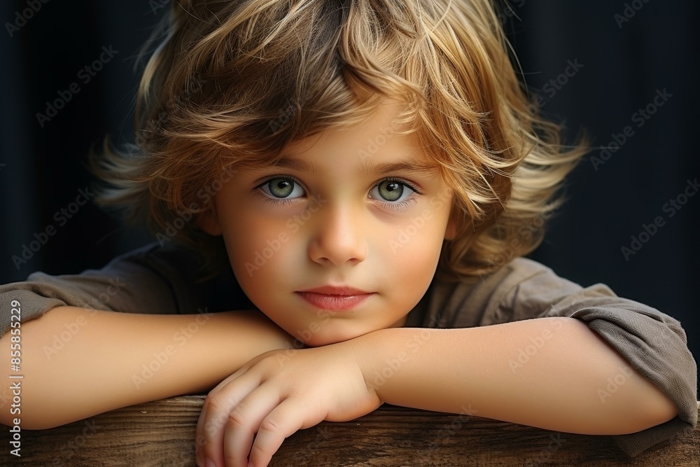Adorable young boy playing joyfully with a charming smile on his beautiful face. Adorable young boy playing joyfully with a charming smile on his beautiful face.