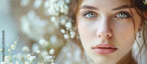 Closeup portrait of a beaut...