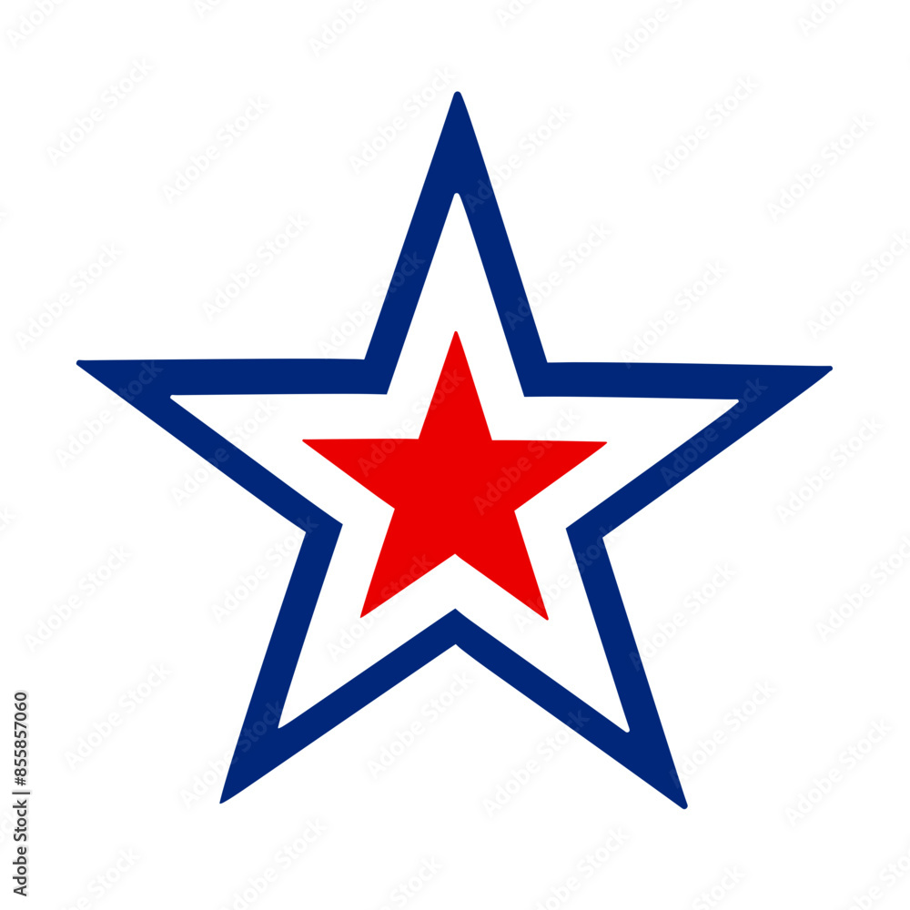 4th of July Decorative Illustration, Happy Independence Day, USA 4th of July Decorative Illustration, Happy Independence Day, USA