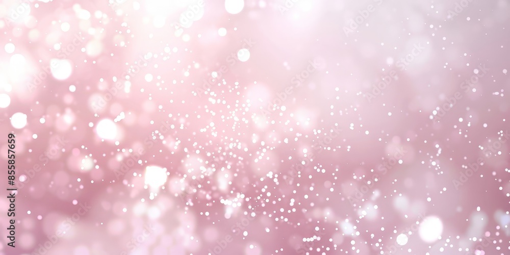 Pink and White Bokeh Background