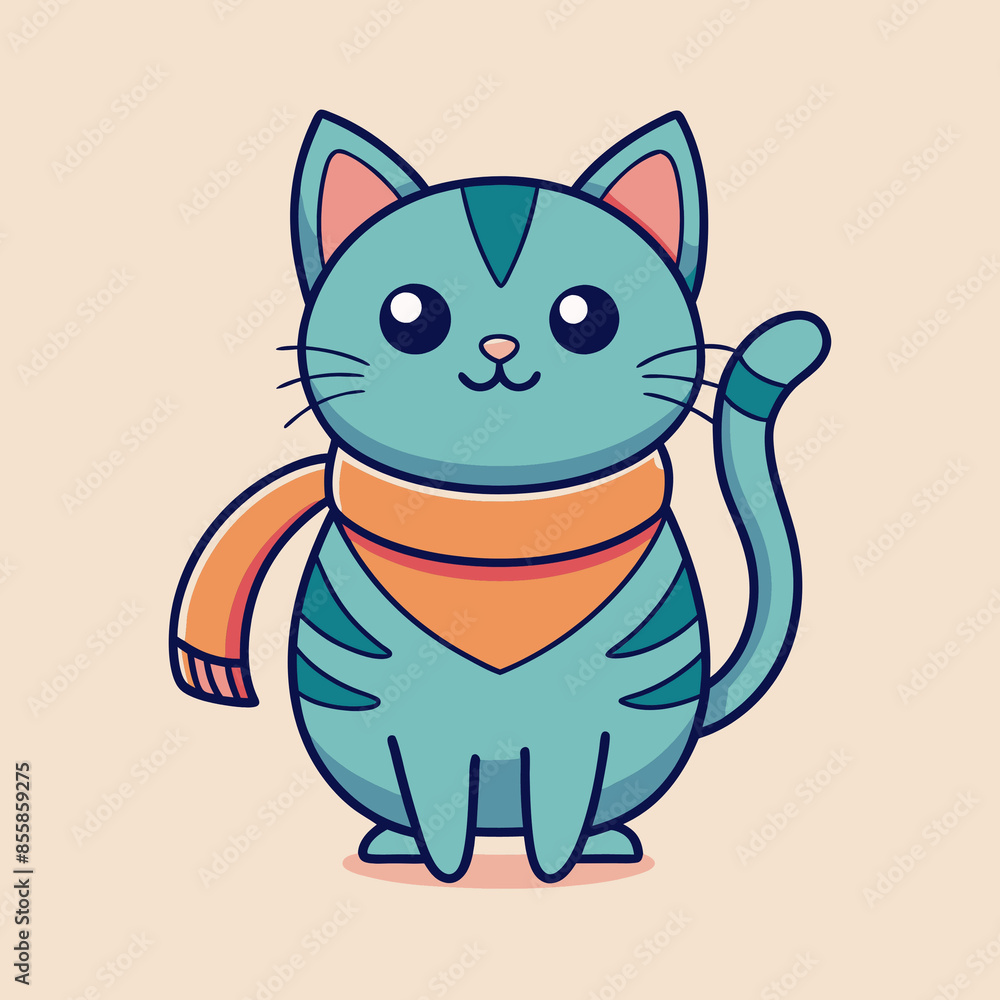 Cute little cat doodle cartoon charactor graphic design Cute little cat doodle cartoon charactor graphic design