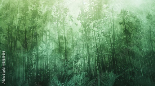 Abstract forest backgrounds Forestinspired abstract backgrounds with a clear space for text, ideal for ecofriendly and creative business presentations photo