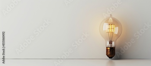 Unique lamp on white paper....