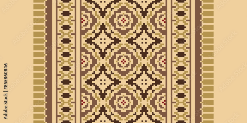 Native American Ethnic style abstract Navajo geometric tribal vector seamless pattern background. Native American Ethnic style abstract Navajo geometric tribal vector seamless pattern background.