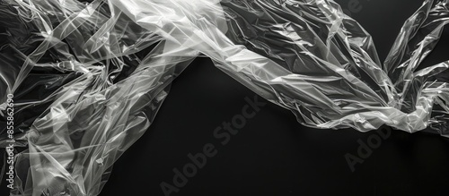 transparent plastic bag wra...