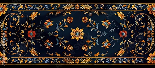Coloured border and frame o...