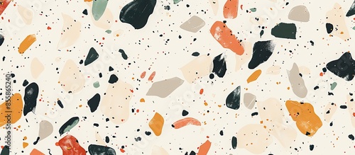 Seamless abstract terrazzo ...