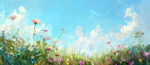 summer meadow. with copy sp...