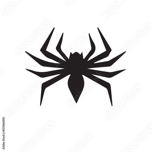 Spider jumping icon logo super hero'