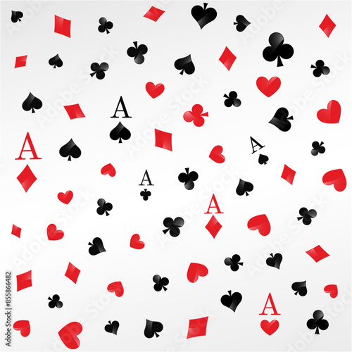 Playing cards symbols texture spades diamonds hearts clubs