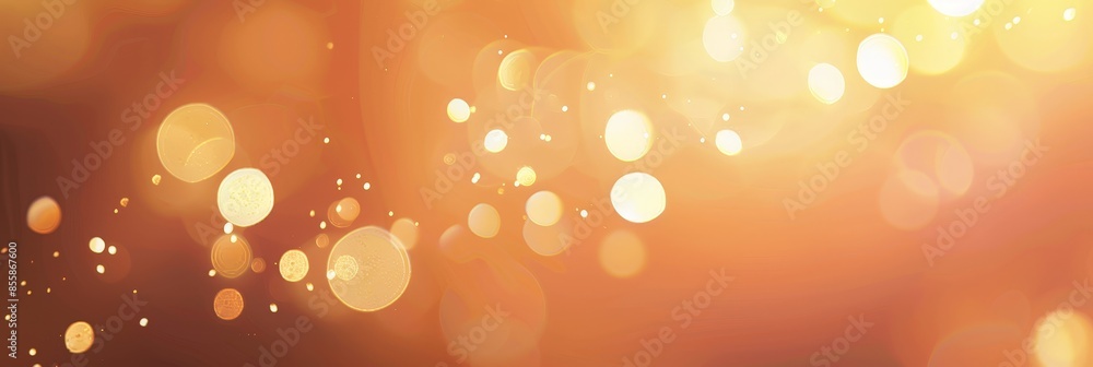 Abstract Blurred Background with Golden Bokeh Abstract Blurred Background with Golden Bokeh