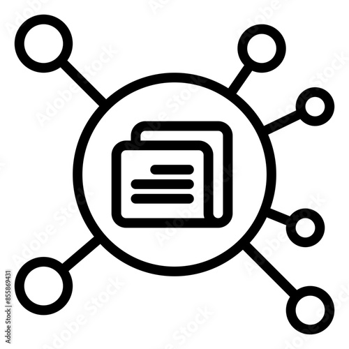 spreading icon, line icon style