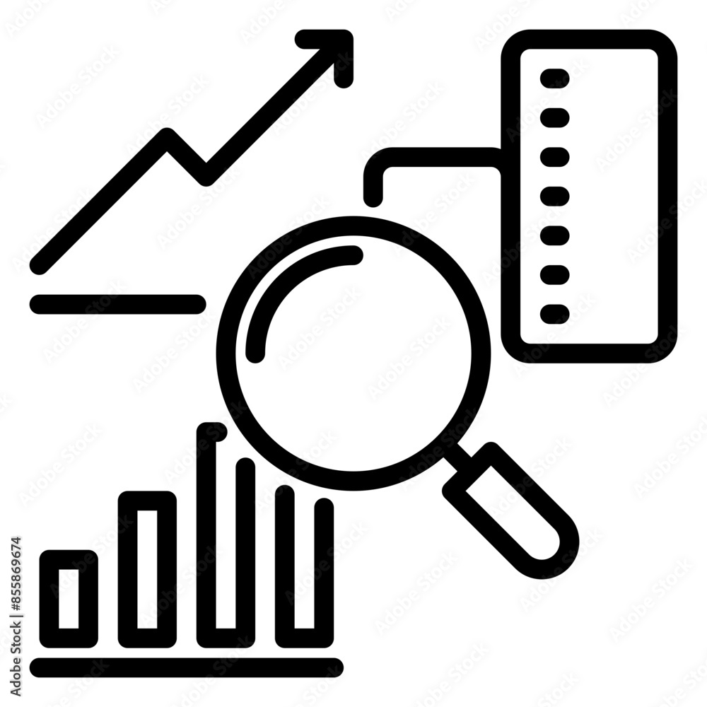 research icon, line icon style research icon, line icon style
