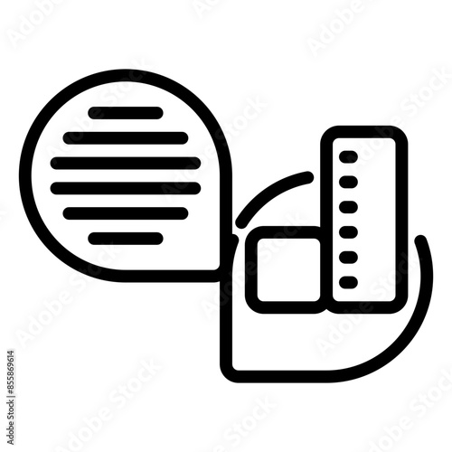 consult icon, line icon style