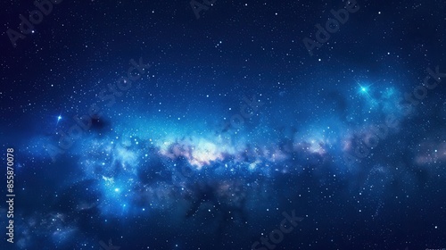 Night sky filled with stars and the Milky Way galaxy