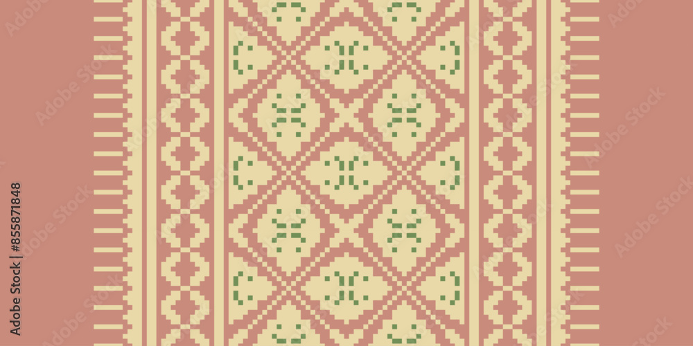 Native American Ethnic style abstract Navajo geometric tribal vector seamless pattern background. Native American Ethnic style abstract Navajo geometric tribal vector seamless pattern background.