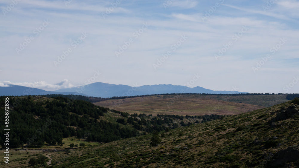Paisaje lejano en Navacerrada. Paisaje lejano en Navacerrada.