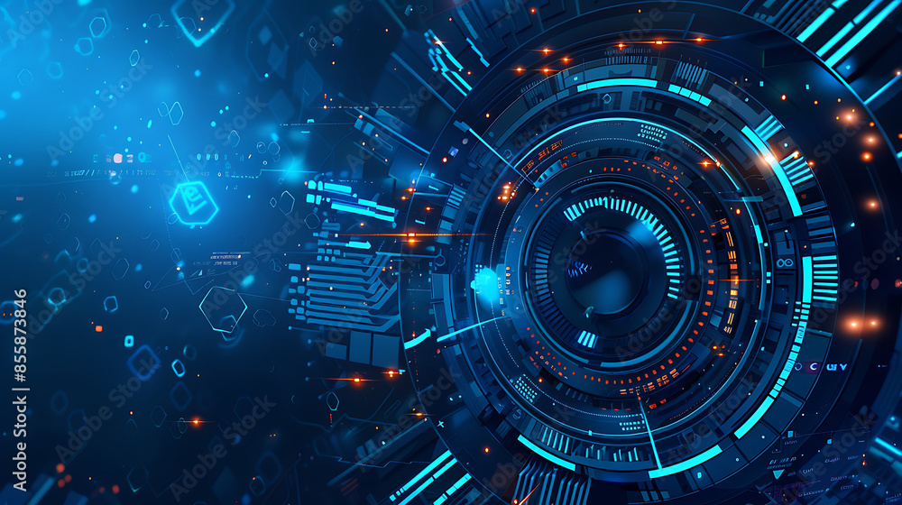 Fototapeta premium technology banner