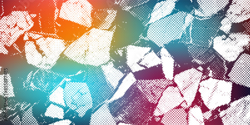 Abstract graffiti paintings vibrant colors texture on the concrete wall background.