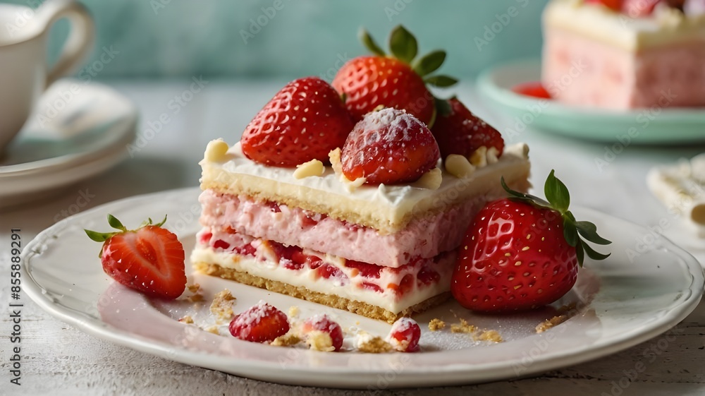 cheesecake with strawberries cheesecake with strawberries
