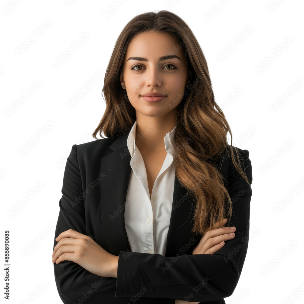 Professional Young Businesswoman Isolated on Transparent Background, Perfect for Corporate Profiles and Professional Services Professional Young Businesswoman Isolated on Transparent Background, Perfect for Corporate Profiles and Professional Services