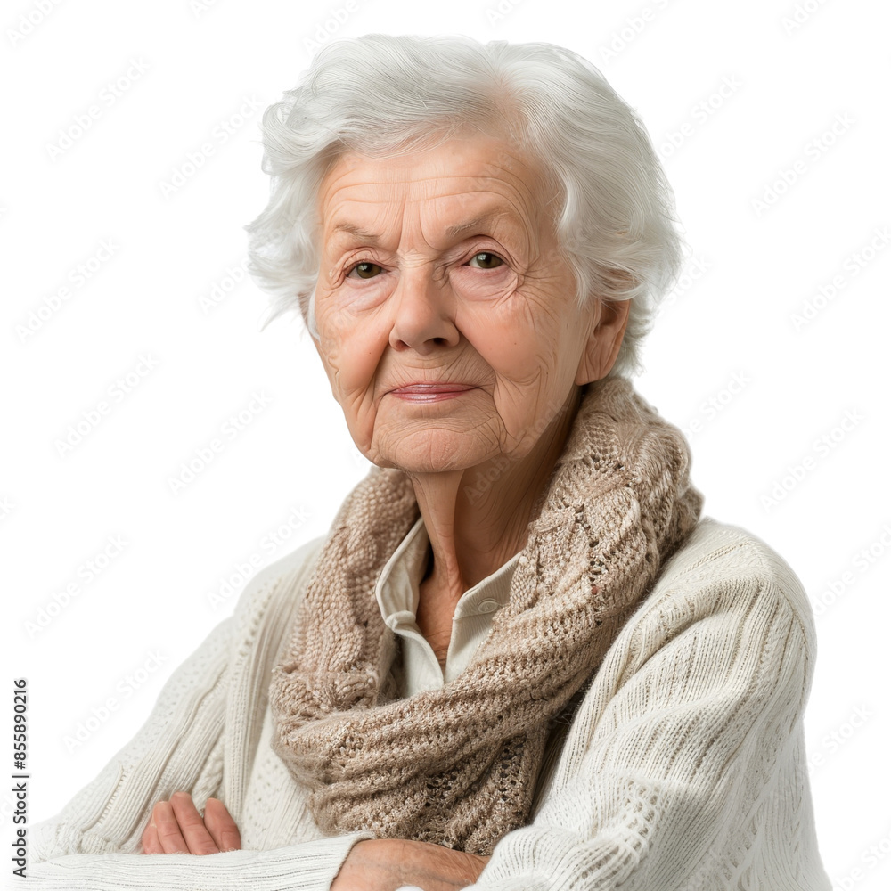 Thoughtful Elderly Woman Isolated on Transparent Background, Ideal for Senior Lifestyle Portraits and Reflective Themes Thoughtful Elderly Woman Isolated on Transparent Background, Ideal for Senior Lifestyle Portraits and Reflective Themes