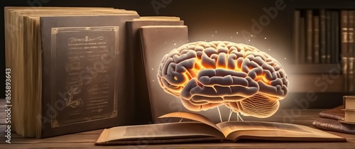 Examination of a Brain Filled with Intricate Calculations, Synapses, and Diagrams. Discovering the Brain's Cognitive Power. Learning about the Capacity of the Brain. 