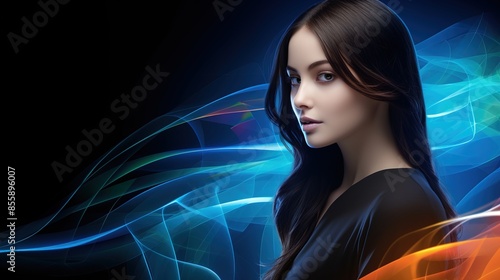 woman with hair