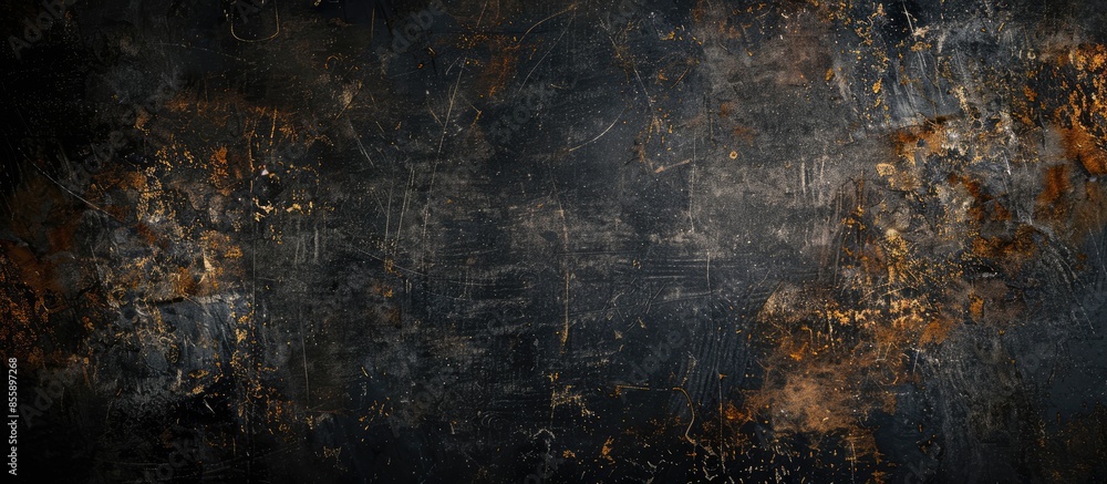 A terrible dark black grunge background. Copy space image. Place for adding text and design A terrible dark black grunge background. Copy space image. Place for adding text and design
