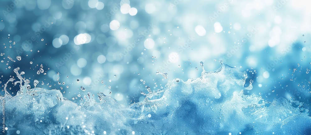 water splash in blue tone pastel background . Copy space image. Place for adding text and design water splash in blue tone pastel background . Copy space image. Place for adding text and design