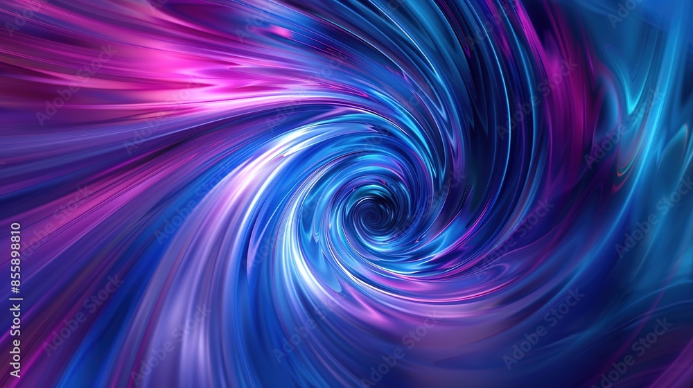 Fototapeta premium Captivating Abstract Spiral in Dark Violet and Light Purple Tones