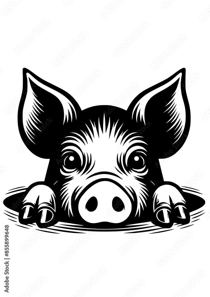 Pig SVG, Farm Animals SVG, Kunekune Pig, Farm Life SVG, Village SVG ...