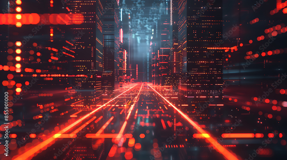 Obraz premium technology design