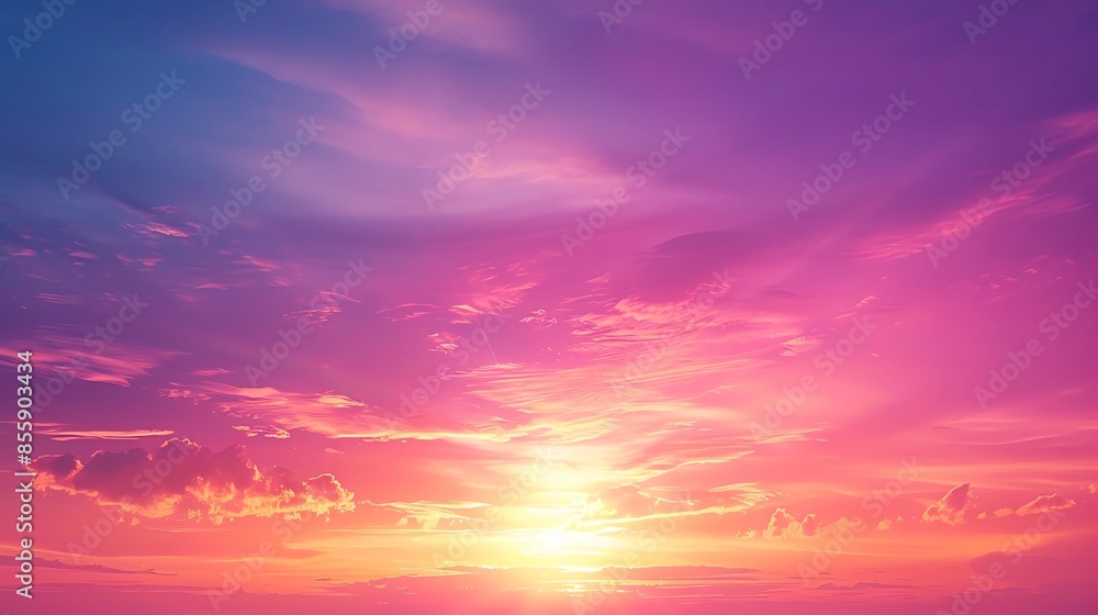 Obraz premium Gradient sunset backgrounds Gradient sunset with a clear space for text, ideal for elegant and visually striking business presentations