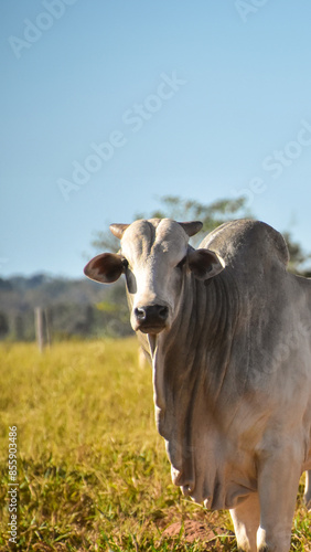Nelore cattle in pasture