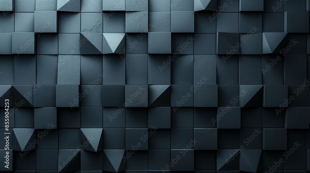 Abstract 3D Dark Geometric Pattern Abstract 3D Dark Geometric Pattern