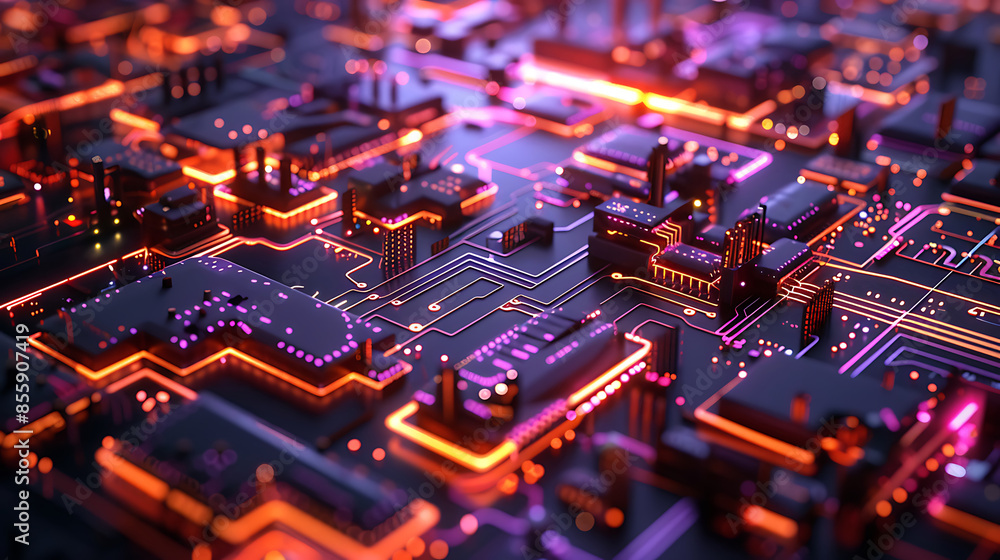 Obraz premium technology background