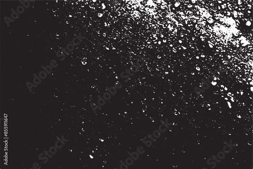 Abstract vector noise | Small particles of debris and dust | Distressed uneven background | Grunge texture overlay with rough and fine grains isolated on white background | Vector illustration